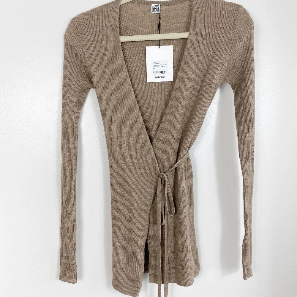 Toteme Cashmere Wrap Knit - Beige Melange - Picture 5 of 10